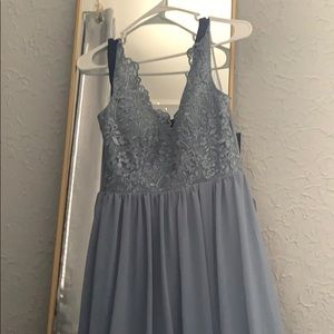 light blue prom dress